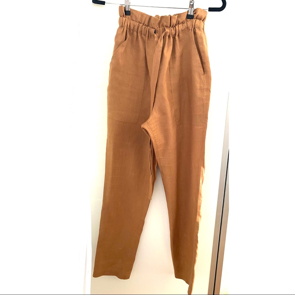 A.L.C. Linen 
Callum Paperbag Waist Pants - Picture 8 of 13